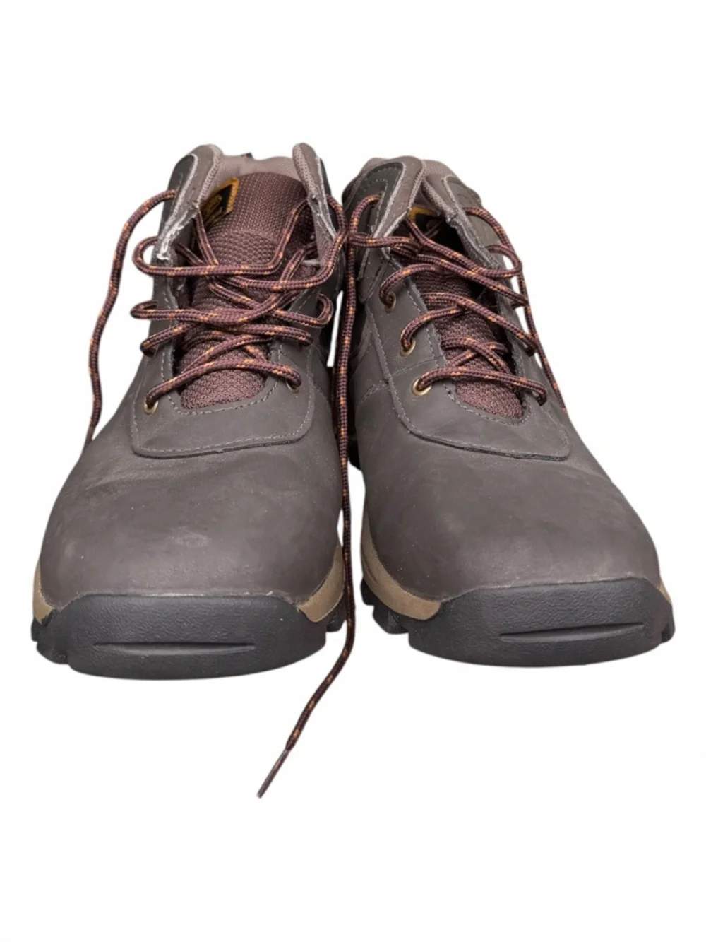 Timberland Mt. Maddsen Hiking Boots Gray Brown Leather Boys 6.5 Women’s 8 Trail